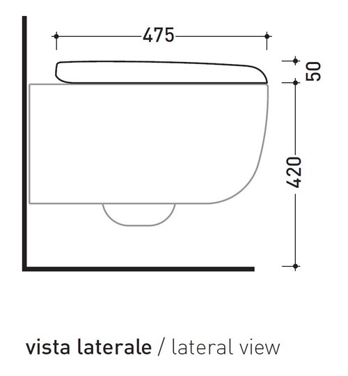 Immagine di Flaminia BONOLA coprivaso avvolgente in termoindurente, con discesa rallentata, colore bianco latte finitura opaco BNCW03LAT