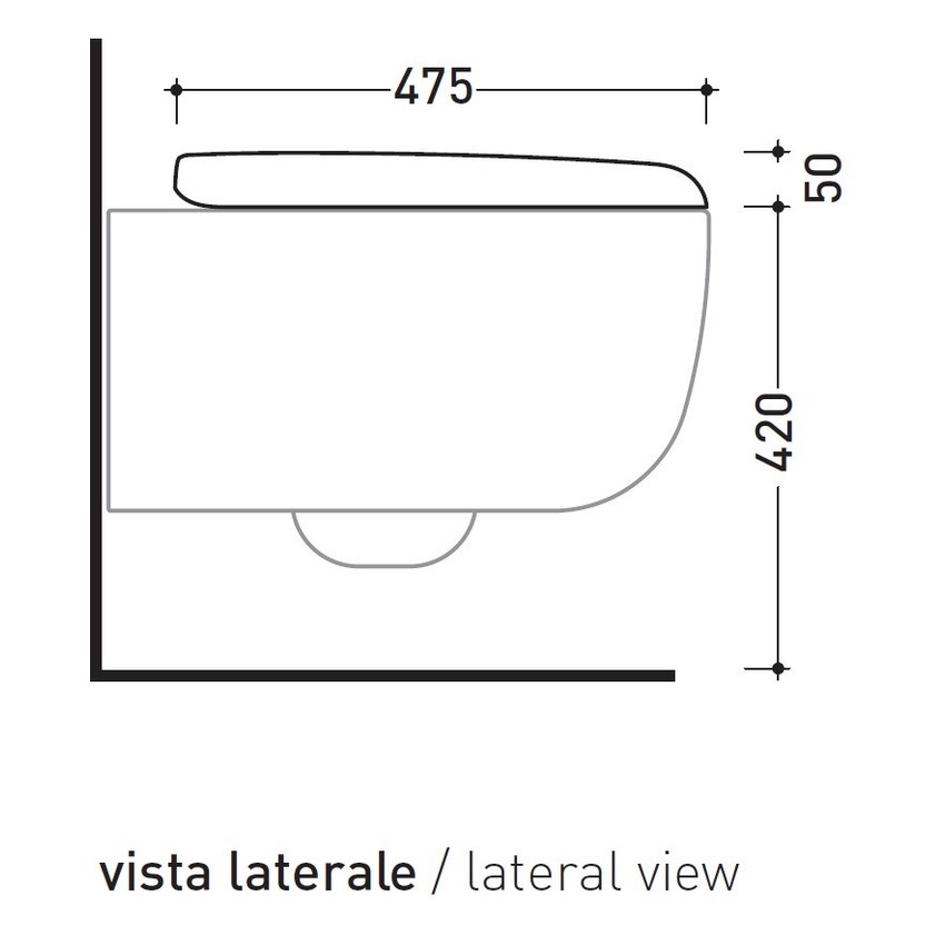 Immagine di Flaminia BONOLA coprivaso avvolgente in termoindurente, con discesa rallentata, colore bianco latte finitura opaco BNCW03LAT