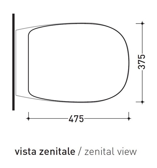 Immagine di Flaminia BONOLA coprivaso avvolgente in termoindurente, con discesa rallentata, colore bianco latte finitura opaco BNCW03LAT