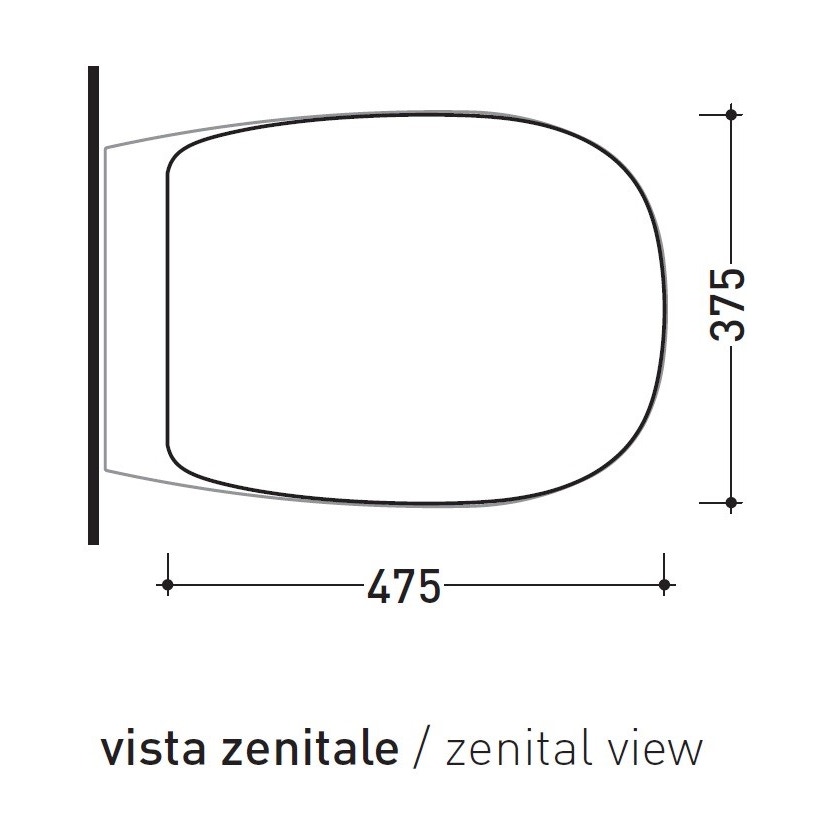 Immagine di Flaminia BONOLA coprivaso avvolgente in termoindurente, con discesa rallentata, colore bianco latte finitura opaco BNCW03LAT
