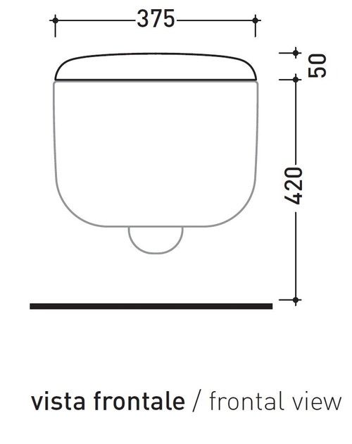 Immagine di Flaminia BONOLA coprivaso avvolgente in termoindurente, con discesa rallentata, colore bianco latte finitura opaco BNCW03LAT