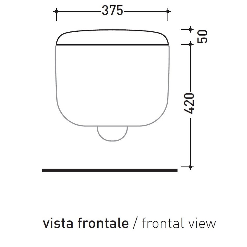 Immagine di Flaminia BONOLA coprivaso avvolgente in termoindurente, con discesa rallentata, colore bianco latte finitura opaco BNCW03LAT