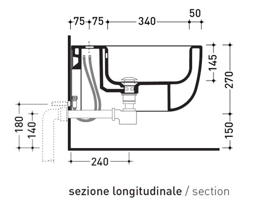 Immagine di Flaminia BONOLA set sanitari sospesi, vaso con sistema goclean® e coprivaso avvolgente con discesa rallentata, bidet monoforo con troppopieno, colore bianco latte finitura opaco BN118GLAT+BN218LAT+BNCW03LAT