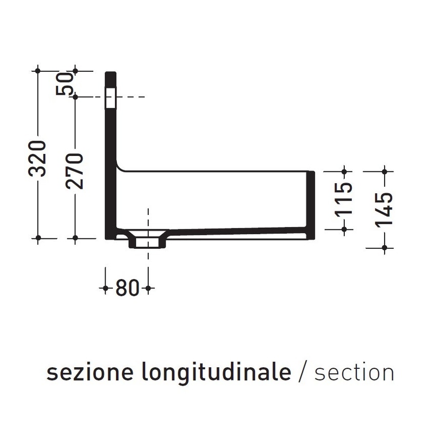 Immagine di Flaminia MINIWASH 25 lavabo 25 cm sospeso, monoforo, senza troppopieno, colore bianco finitura lucido MWL25