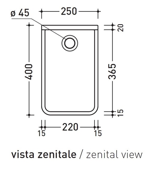 Immagine di Flaminia MINIWASH 25 lavabo 25 cm sospeso, monoforo, senza troppopieno, colore bianco finitura lucido MWL25