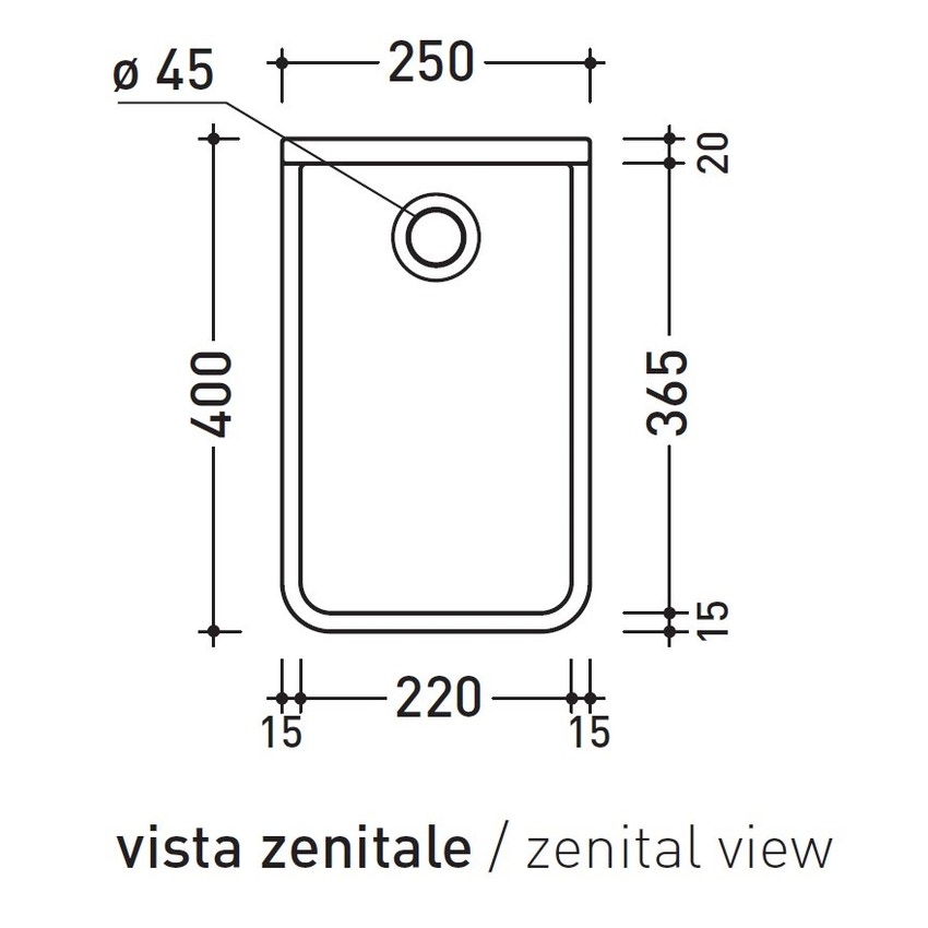 Immagine di Flaminia MINIWASH 25 lavabo 25 cm sospeso, monoforo, senza troppopieno, colore bianco finitura lucido MWL25