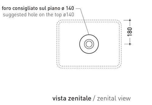 Immagine di Flaminia MINIWASH 48 lavabo 48 cm da appoggio o sospeso con staffa, senza troppopieno, colore bianco finitura lucido MWL48