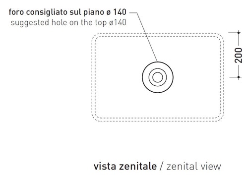 Immagine di Flaminia MINIWASH 60 lavabo 60 cm da appoggio o sospeso con staffa, senza troppopieno, colore bianco finitura lucido MWL60