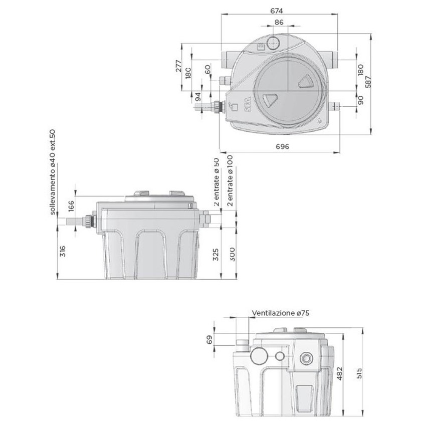 Immagine di SFA SANIFOS 110 stazione di sollevamento SFOS110