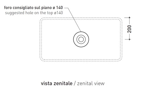 Immagine di Flaminia MINIWASH 75 lavabo 75 cm da appoggio o sospeso con staffe, senza troppopieno, colore bianco finitura lucido MWL75