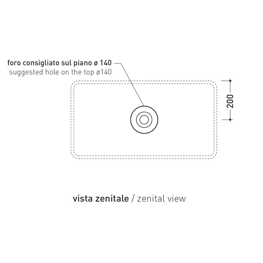 Immagine di Flaminia MINIWASH 75 lavabo 75 cm da appoggio o sospeso con staffe, senza troppopieno, colore bianco finitura lucido MWL75