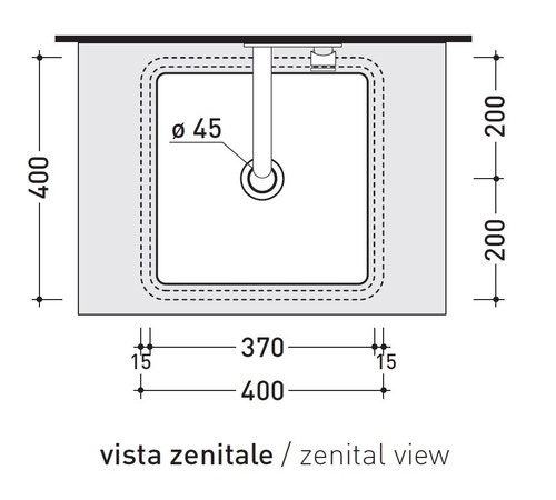 Immagine di Flaminia MINIWASH 40 lavabo 40 cm sottopiano, senza troppopieno, smaltato esternamente, colore bianco finitura lucido MW40SP