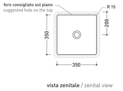Immagine di Flaminia MINIWASH 40 lavabo 40 cm sottopiano, senza troppopieno, smaltato esternamente, colore bianco finitura lucido MW40SP