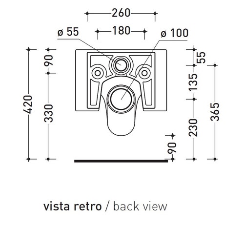 Immagine di Flaminia NILE vaso sospeso, colore bianco finitura lucido NL118