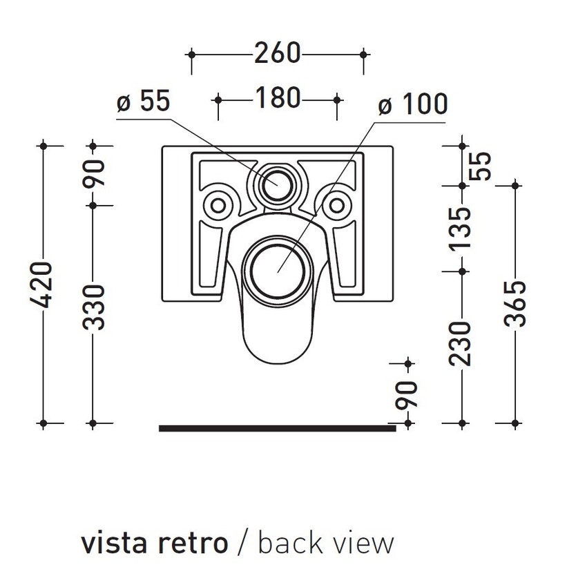 Immagine di Flaminia NILE vaso sospeso con sistema goclean®, senza sedile, colore bianco finitura lucido NL118G
