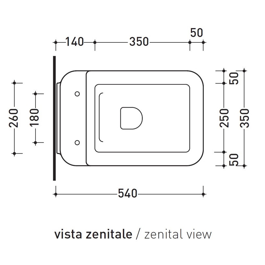 Immagine di Flaminia NILE vaso sospeso con sistema goclean®, senza sedile, colore bianco finitura lucido NL118G