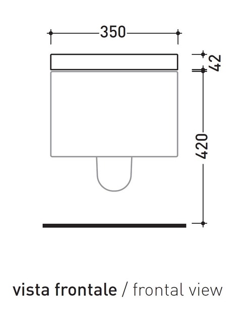 Immagine di Flaminia NILE coprivaso avvolgente in termoindurente, a discesa rallentata, colore bianco finitura lucido NLCW03
