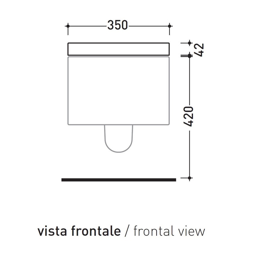 Immagine di Flaminia NILE coprivaso avvolgente in termoindurente, a discesa rallentata, colore bianco finitura lucido NLCW03