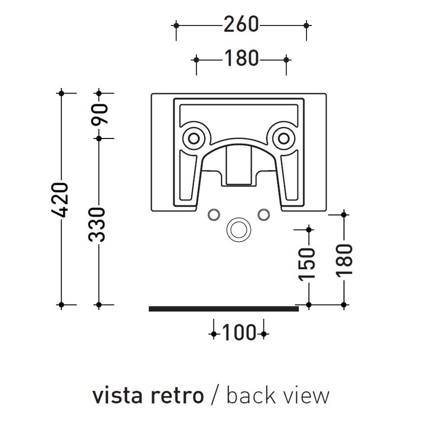 Immagine di Flaminia NILE bidet sospeso monoforo, con troppopieno, colore bianco finitura lucido NL218