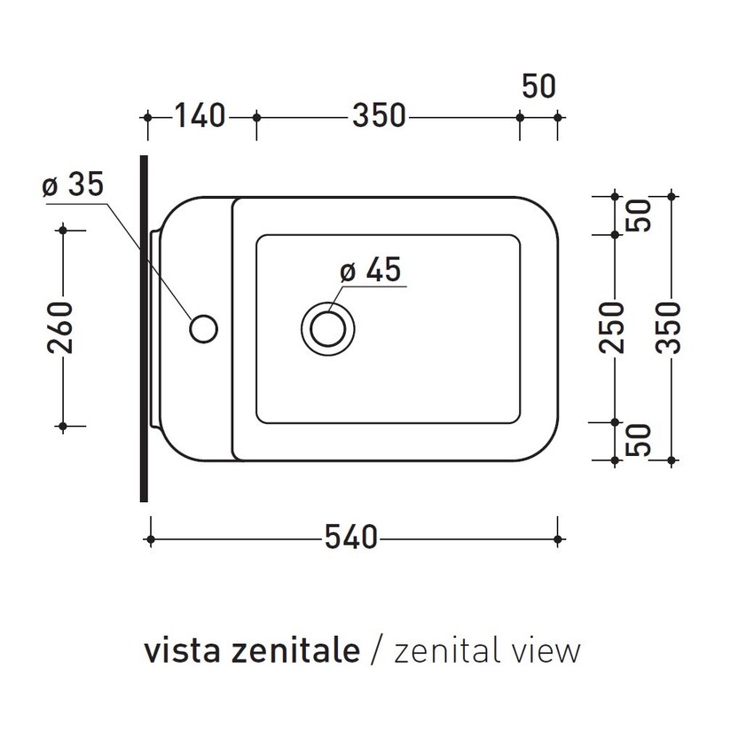 Immagine di Flaminia NILE bidet sospeso monoforo, con troppopieno, colore bianco finitura lucido NL218