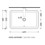 Immagine di Flaminia NILE 62 lavabo 62 cm ad incasso, con troppopieno, colore bianco finitura lucido NL62INC