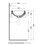Immagine di Flaminia NILE 62 lavabo 62 cm ad incasso, con troppopieno, colore bianco finitura lucido NL62INC