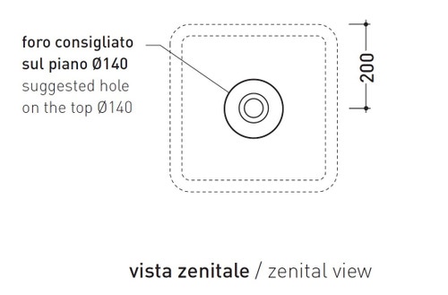 Immagine di Flaminia NILE 40 lavabo 40 cm da appoggio, senza troppopieno, colore bianco finitura lucido NL40A