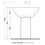 Immagine di Flaminia FONTE FONTANA 70 colonna per lavabo 70 cm, colore bianco finitura lucido FN70C