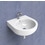 Immagine di Flaminia PASS 50 lavabo 50 cm da appoggio o sospeso, con troppopieno, colore bianco finitura lucido PS50L