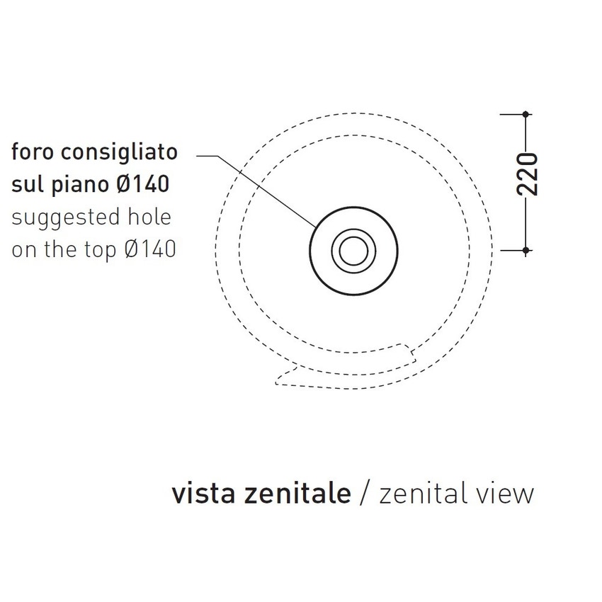 Immagine di Flaminia ROLL 44 lavabo 44 cm da appoggio, senza troppopieno, colore carbone finitura opaco RL44LCAR