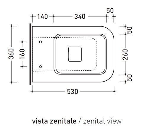 Immagine di Flaminia TERRA vaso a pavimento back to wall con scarico S/P, bianco TR117
