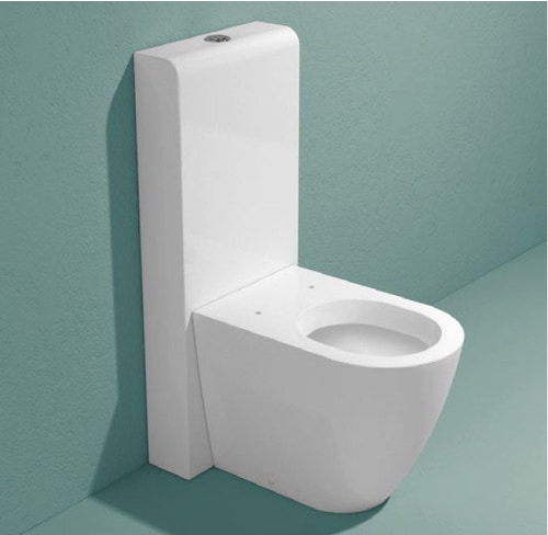 Immagine di Flaminia NIAGARA cassetta monoblocco con scarico P a parete, per vasi back to wall, colore bianco finitura lucido TR39