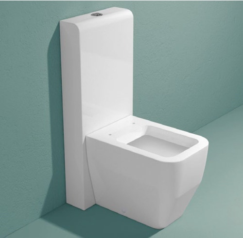 Immagine di Flaminia NIAGARA cassetta monoblocco con scarico P a parete, per vasi back to wall, colore bianco finitura lucido TR39