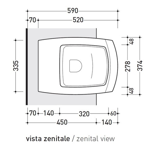 Immagine di Flaminia UNA set sanitari semincasso, vaso con scarico S/P, coprivaso e copribidet avvolgenti, bidet con troppopieno, colore bianco finitura lucido UNA/WC+UNA/B+UNACW02+UNACB04