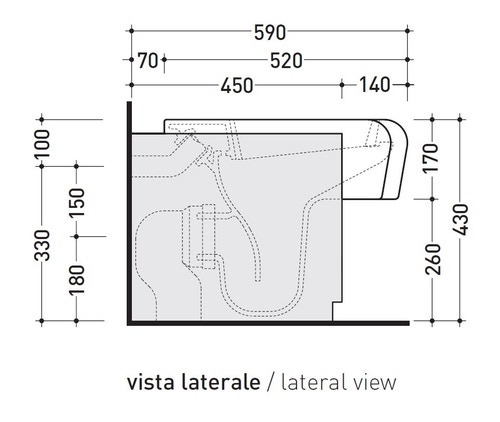 Immagine di Flaminia UNA set sanitari semincasso, vaso con scarico S/P, coprivaso e copribidet avvolgenti, bidet con troppopieno, colore bianco finitura lucido UNA/WC+UNA/B+UNACW02+UNACB04