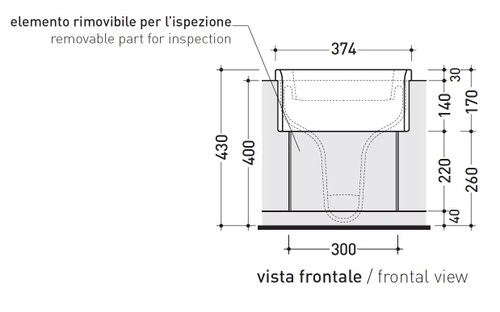 Immagine di Flaminia UNA set sanitari semincasso, vaso con scarico S/P, coprivaso e copribidet avvolgenti, bidet con troppopieno, colore bianco finitura lucido UNA/WC+UNA/B+UNACW02+UNACB04