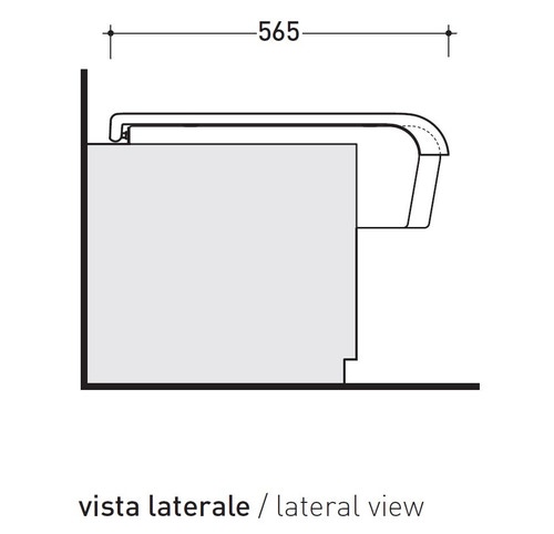 Immagine di Flaminia UNA set sanitari semincasso, vaso con scarico S/P, coprivaso e copribidet avvolgenti, bidet con troppopieno, colore bianco finitura lucido UNA/WC+UNA/B+UNACW02+UNACB04
