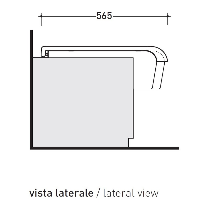 Immagine di Flaminia UNA set sanitari semincasso, vaso con scarico S/P, coprivaso e copribidet avvolgenti, bidet con troppopieno, colore bianco finitura lucido UNA/WC+UNA/B+UNACW02+UNACB04