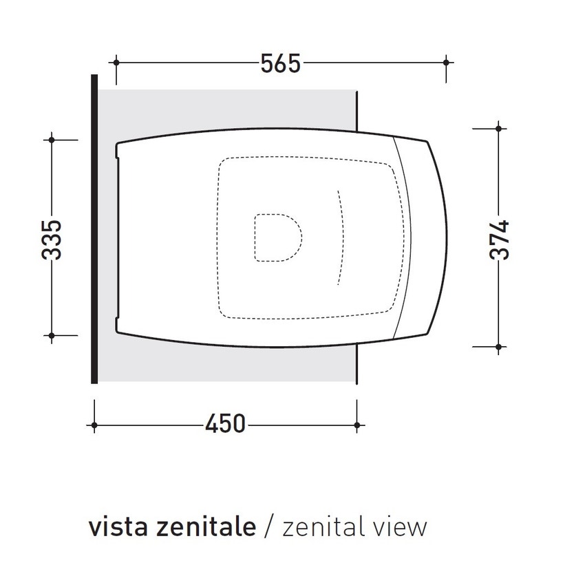 Immagine di Flaminia UNA set sanitari semincasso, vaso con scarico S/P, coprivaso e copribidet avvolgenti, bidet con troppopieno, colore bianco finitura lucido UNA/WC+UNA/B+UNACW02+UNACB04