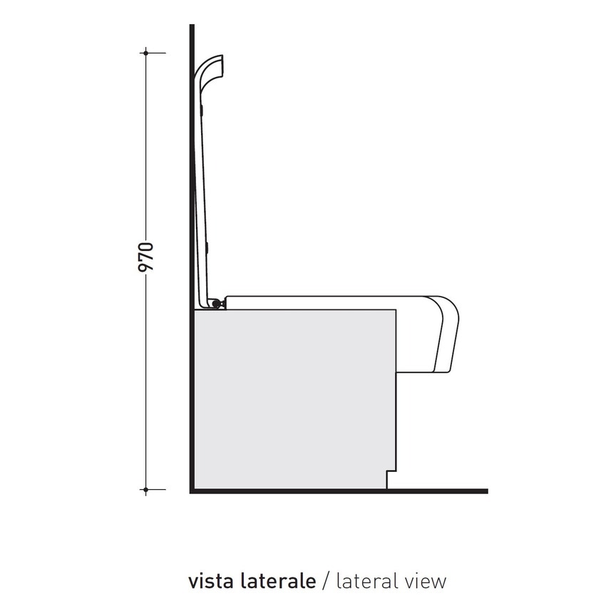 Immagine di Flaminia UNA set sanitari semincasso, vaso con scarico S/P, coprivaso e copribidet avvolgenti, bidet con troppopieno, colore bianco finitura lucido UNA/WC+UNA/B+UNACW02+UNACB04
