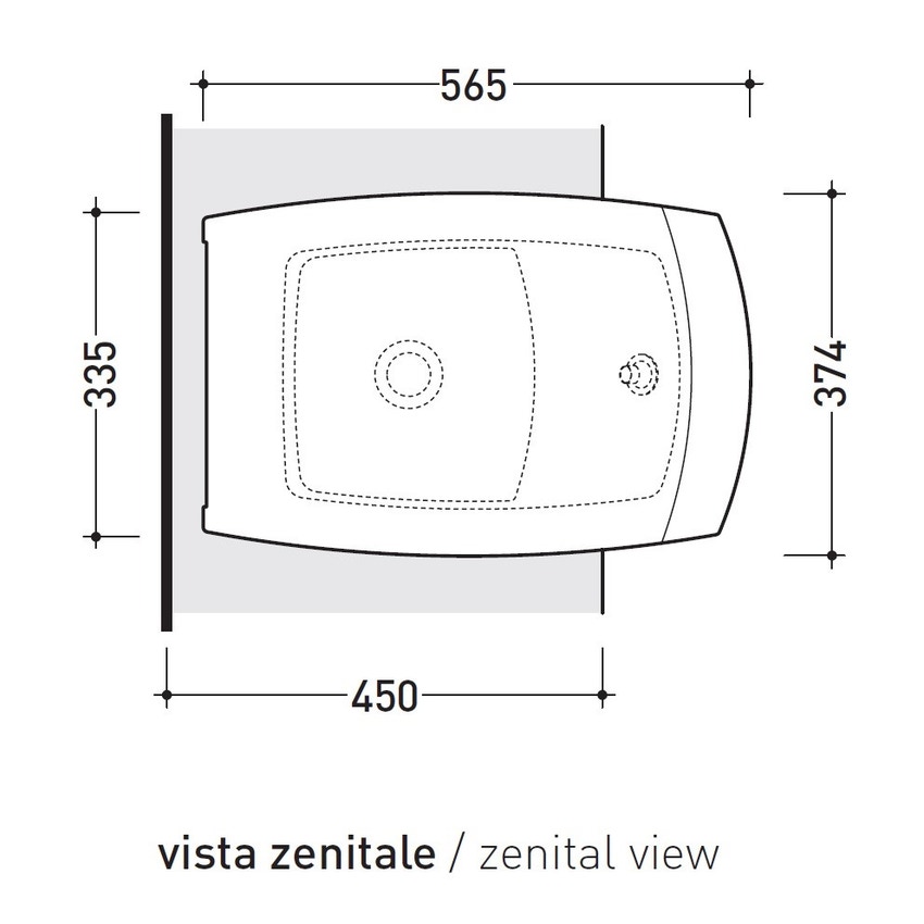 Immagine di Flaminia UNA set sanitari semincasso, vaso con scarico S/P, coprivaso e copribidet avvolgenti, bidet con troppopieno, colore bianco finitura lucido UNA/WC+UNA/B+UNACW02+UNACB04