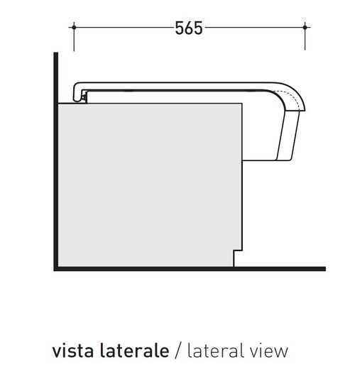 Immagine di Flaminia UNA set sanitari semincasso, vaso con scarico S/P, coprivaso e copribidet avvolgenti, bidet con troppopieno, colore bianco finitura lucido UNA/WC+UNA/B+UNACW02+UNACB04
