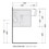 Immagine di Flaminia UNA 90 lavabo 90 cm semincasso, con troppopieno, colore bianco finitura lucido UNA90L