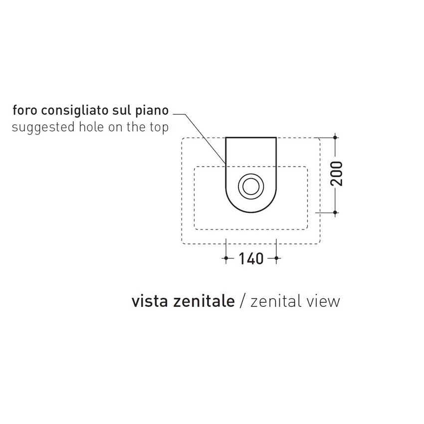 Immagine di Flaminia ACQUABABY lavamani da appoggio o sospeso 38.5 cm, colore bianco finitura lucido 5088