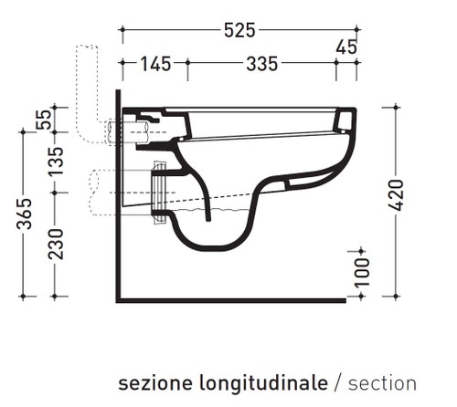 Immagine di Flaminia COMO set sanitari sospesi, vaso con sistema goclean® e coprivaso avvolgente con discesa rallentata, bidet monoforo con troppopieno, colore bianco finitura lucido CM118+CM218+CMCW03
