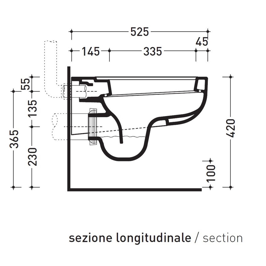 Immagine di Flaminia COMO set sanitari sospesi, vaso con sistema goclean® e coprivaso avvolgente con discesa rallentata, bidet monoforo con troppopieno, colore bianco finitura lucido CM118+CM218+CMCW03