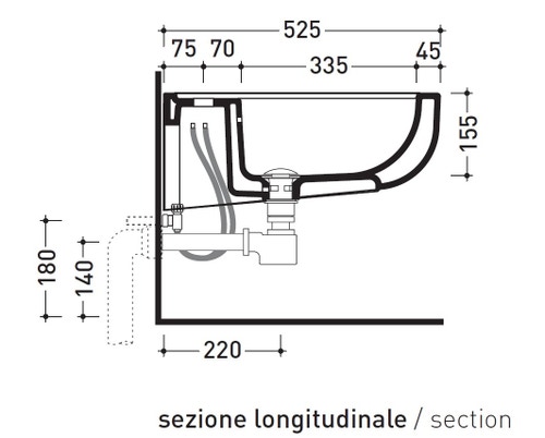 Immagine di Flaminia COMO set sanitari sospesi, vaso con sistema goclean® e coprivaso avvolgente con discesa rallentata, bidet monoforo con troppopieno, colore bianco finitura lucido CM118+CM218+CMCW03