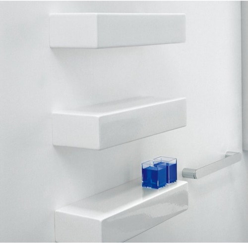 Immagine di Flaminia BRICK mensola in ceramica 53 cm, colore bianco finitura lucido 5090