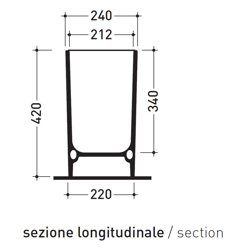 Immagine di Flaminia CEST cestino da toilette in ceramica, colore bianco finitura lucido 5091