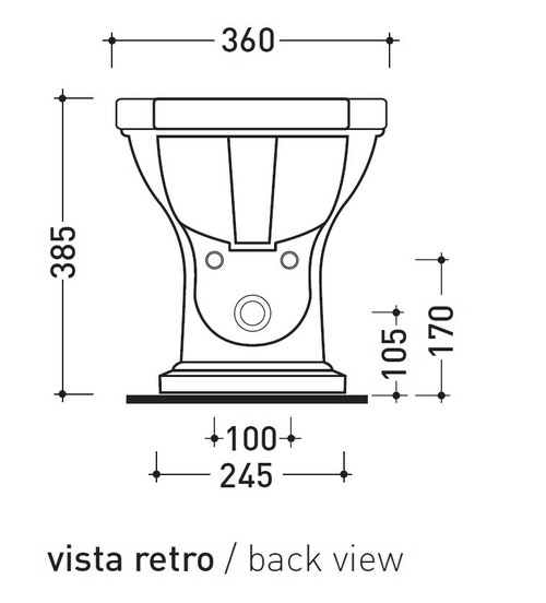Immagine di Flaminia EFI bidet a pavimento, monoforo, con troppopieno, colore bianco finitura lucido 6005